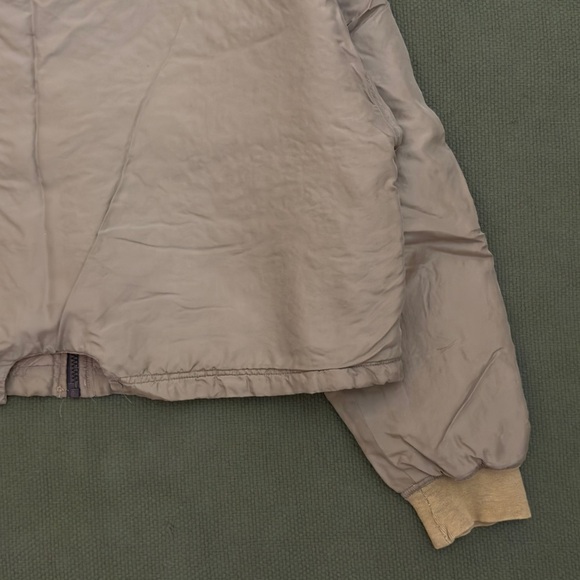 Vintage 90s Silk Bomber Jacket Cropped with Hood - Picture 12 of 15